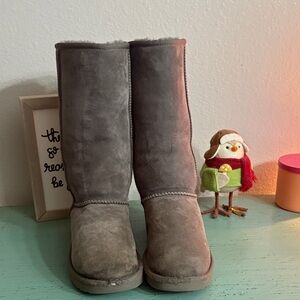UGG Gray Fleece-Lined Footwear SZ 7 Box 6